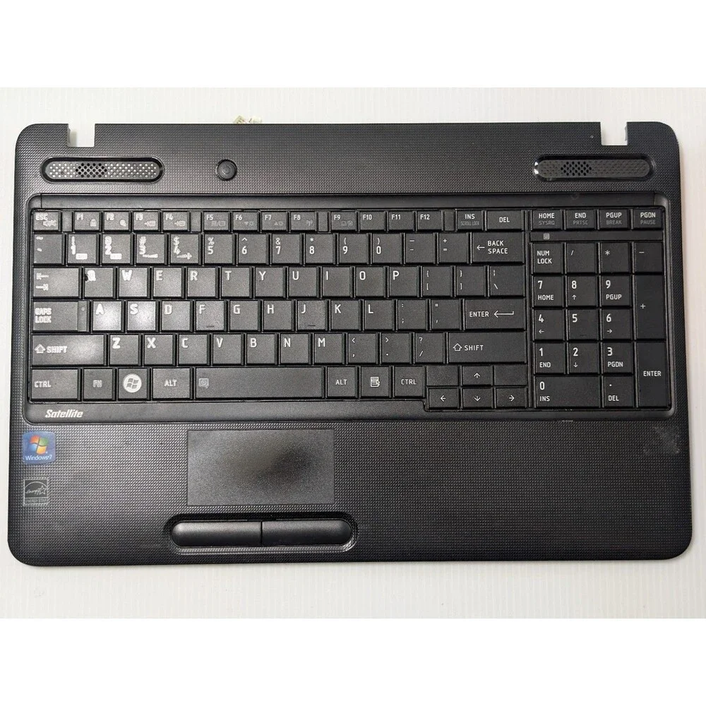 OEM Toshiba Satellite C655 C655D Palmrest w/ Keyboard & Touchpad V000220030